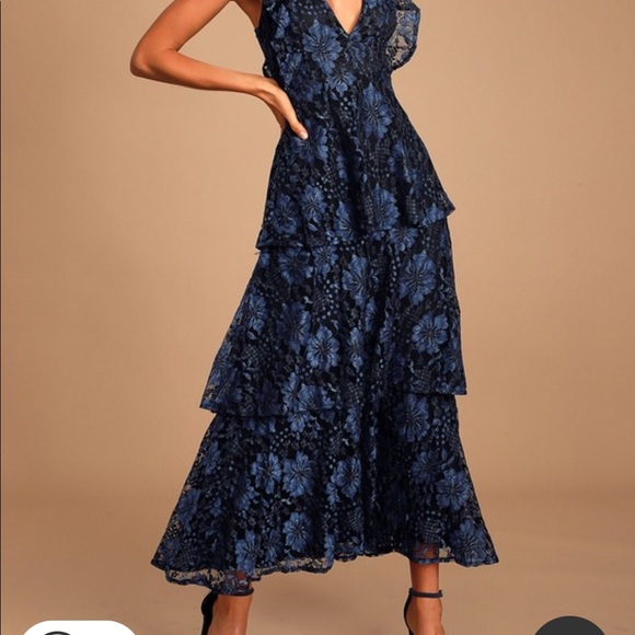 Lulus perfect v neck cut dress - Picture 2 of 4